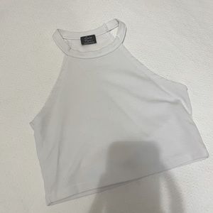 Zara white crop top